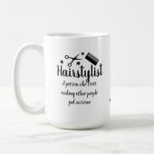 Mug Coiffeur Citation drôle Coiffeur Etoiles Cool (Gauche)