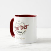 Mug Coiffeur de cheveux Hustler Coiffeur Rétro coiffeu (Devant gauche)