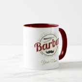 Mug Coiffeur de cheveux Hustler Coiffeur Rétro coiffeu (Devant droit)