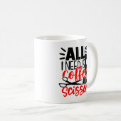 Mug Coiffeur de coiffure salon de coiffure (Devant droit)