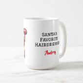 Mug Coiffeur de Noël personnalisé (Devant droit)