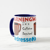 Mug Coiffeur déshérité par caféine (Devant gauche)