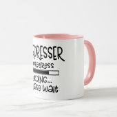 Mug Coiffeur en formation Coiffeur drôle (Devant droit)