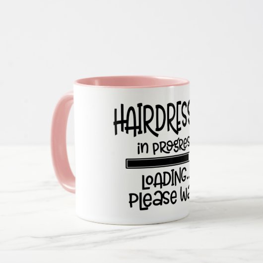Mug Coiffeur en formation Coiffeur drôle (Devant gauche)