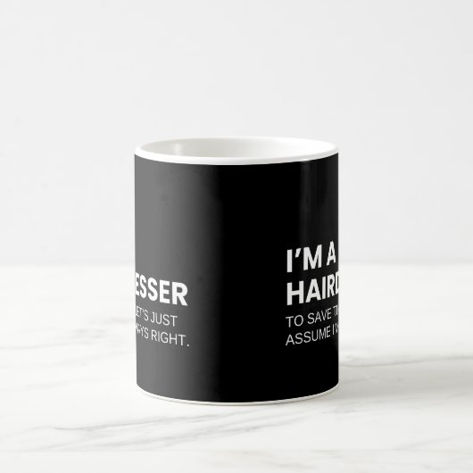 Mug Coiffeur et coiffeur Drôle Dire (Centre)
