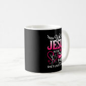 Mug Coiffeur Jésus dans le ciseau de coeur Coeur coiff (Devant droit)