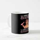 Mug Coiffeur Liste de cheveux Barber Ciseaux Cadeau Ch (Devant gauche)