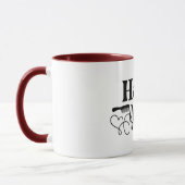 Mug Coiffeur Minimaliste Hustler de Cheveux (Gauche)