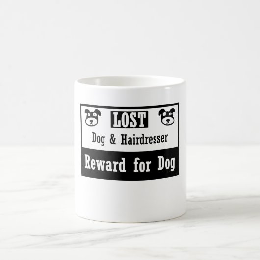 Mug Coiffeur perdu de chien (Centre)