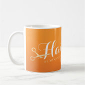 Mug Coiffeur Salon de maquillage Chic Orange Ciseaux o (Gauche)