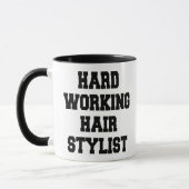 Mug Coiffeur Travailleur Dur (Gauche)