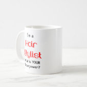 Mug Coiffeuse (Devant gauche)