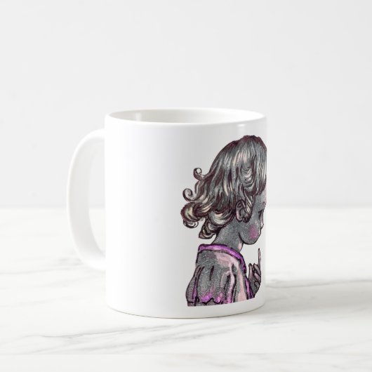 Mug Coiffeuse bouillie (Devant gauche)