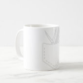 Mug Coiffeuse Conception pour coiffeur (Devant gauche)