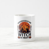 Mug Coiffeuse Jour Sorcière Nuit Halloween Peigne Cise (Centre)