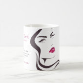 Mug Coiffeuse Long Hair maquiller l'image de marque de (Centre)