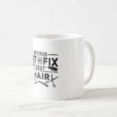 Mug Coiffeuse Stylo Barber Ciseaux Coiffeur Idée cadea (Devant droit)