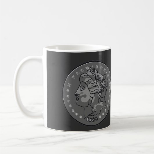 Mug Coin arrondi gris Morgan (Gauche)