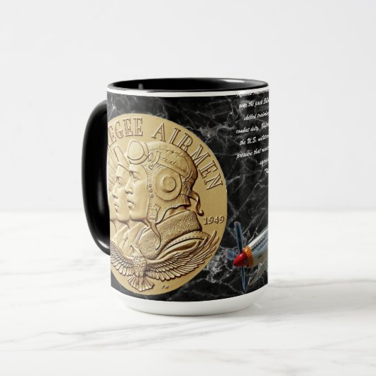 MUG COIN D'AÉRONEF TUSKEGEE    (Devant gauche)