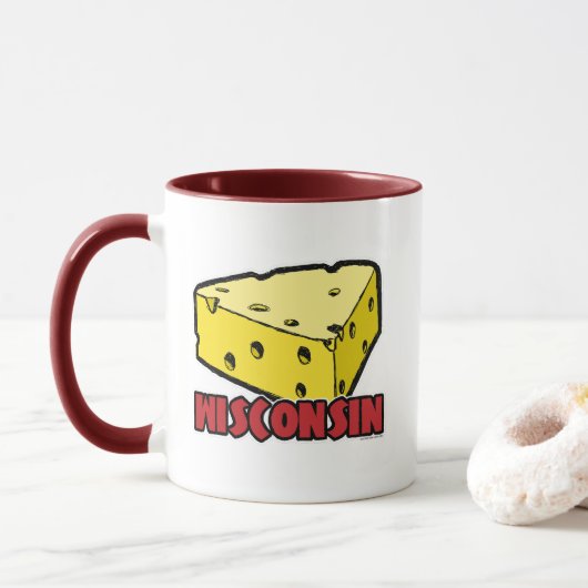 Mug Coin de fromage du Wisconsin (Avec donut)