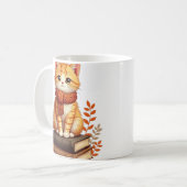 Mug Coin de lecture pour chat confortable - Art aquare (Devant gauche)