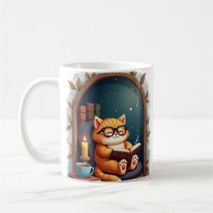 Mug Coin de lecture pour chat de l'Académie Sombre Liv