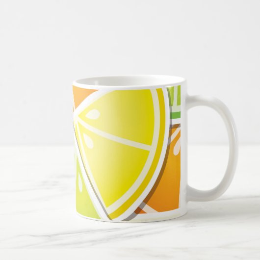 Mug Coincés d'agrumes funky (Droite)