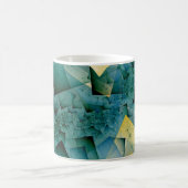 Mug Coins verts fractaux géométriques (Centre)