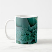 Mug Coins verts fractaux géométriques (Gauche)