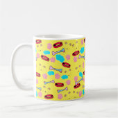 Mug Col de chien mignon et conception d'os (Gauche)