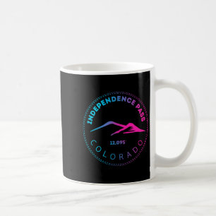 Mug col du indépendance élévé montagne colorado néon