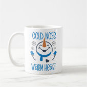 Mug Cold Nose Warm Heart, Cute Snowman (Gauche)