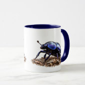 Mug Coléoptère Bleu Faune et Flore des Bois (Devant droit)