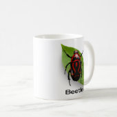 Mug Coléoptère dans une feuille, insecte (Devant droit)