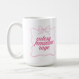 Mug Colère Féminine Mignonne Design Rose Douce