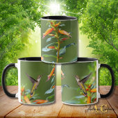 Mug Colibri à gorge rubis "à Cuphea"