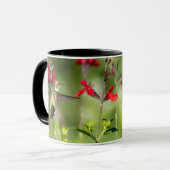 Mug Colibri à gorge rubis "à Radio Red Salvia" (Devant gauche)