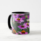 Mug Colibri à gorge rubis "dans les échinacées" (Devant gauche)