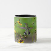 Mug Colibri à gorge rubis "dans Plains Coreopsis" (Centre)