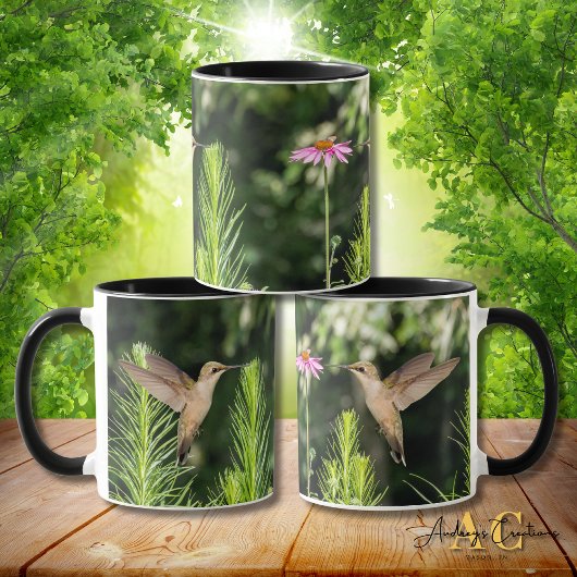 Mug Colibri à gorge rubis "In Flowers"