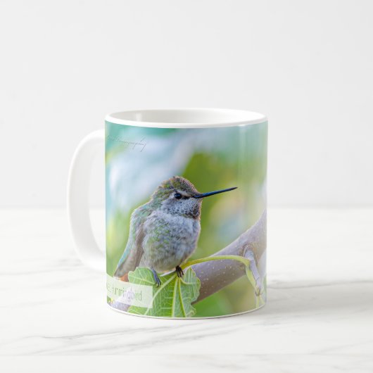 Mug Colibri à queue large femelle Psaume 70:4 KJV (Devant gauche)