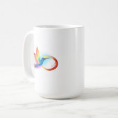 Mug Colibri arc-en-ciel avec symbole Infinity (Devant gauche)