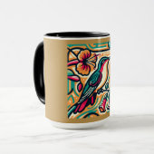 Mug Colibri Art déco (Devant gauche)