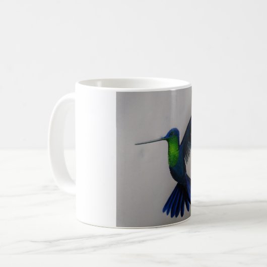 Mug Colibri bleu (Devant gauche)