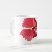 Mug Colibri bleu et vert et Hibiscus rouge   (Devant gauche)
