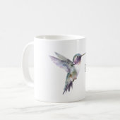 Mug Colibri de joie violet vert (Devant gauche)