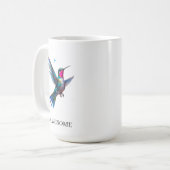 Mug Colibri élégant sur fond blanc (Devant gauche)