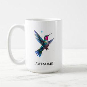 Mug Colibri élégant sur fond blanc