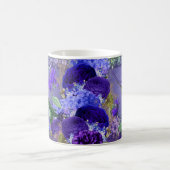 Mug Colibri en cristal violet et dentelle en arrière (Centre)