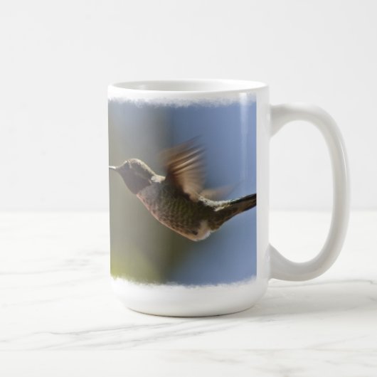 Mug Colibri en vol blanc (Droite)